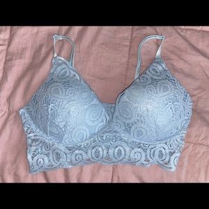 Light blue, size medium bralette from PINK, with a shimmer✨